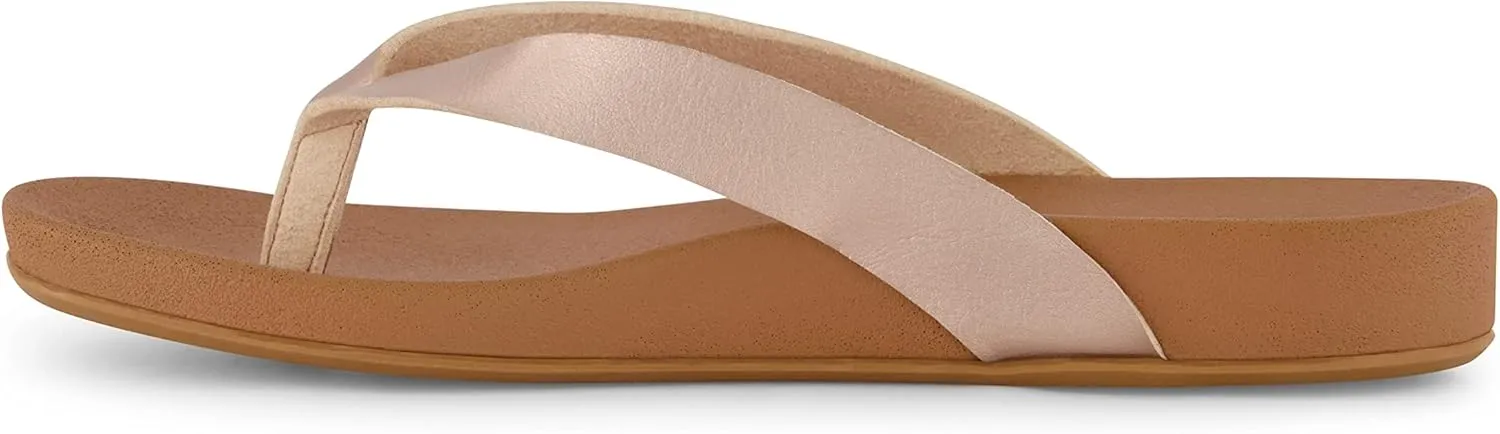 CUSHIONAIRE Women's Jacey thong footbed sandal  Comfort Foam