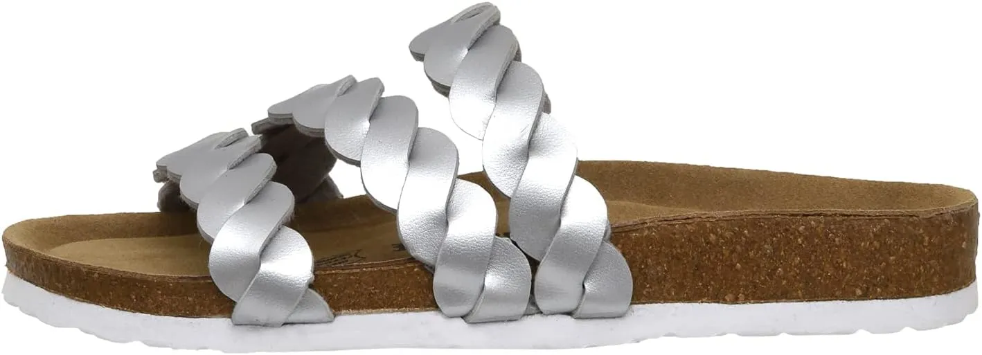 CUSHIONAIRE Women's Lucy Cork footbed Sandal with  Comfort and Wide Widths Available