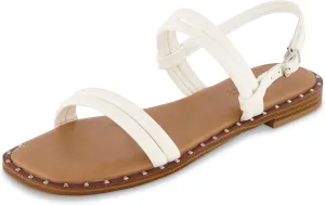 CUSHIONAIRE Women's Virgo flat sandal  Memory Foam