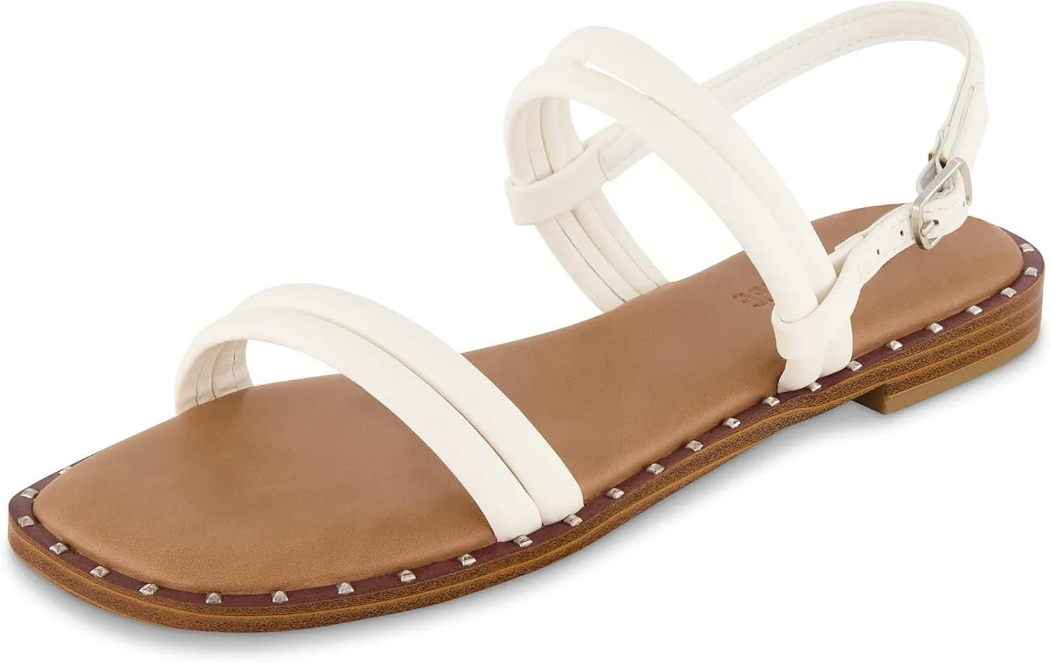 CUSHIONAIRE Women's Virgo flat sandal  Memory Foam