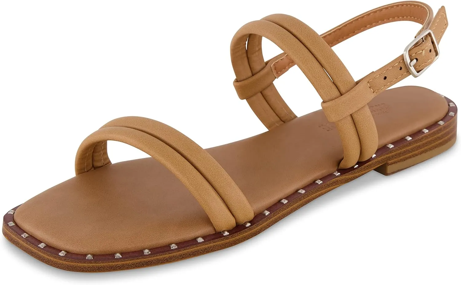 CUSHIONAIRE Women's Virgo flat sandal  Memory Foam