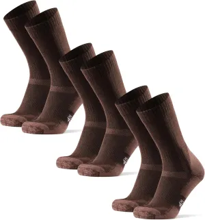 DANISH ENDURANCE Hiking Socks, Merino Wool Socks, Anti Blister, Cushioned, Breathable, Men & Women, 3-Pack
