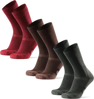 DANISH ENDURANCE Hiking Socks, Merino Wool Socks, Anti Blister, Cushioned, Breathable, Men & Women, 3-Pack