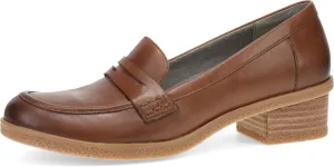 Dansko Danica Heeled Loafer for Women - Waterproof Leather with Rubber Outsole and Leather Stacked Heel for Long-Lasting Style in Any Weather