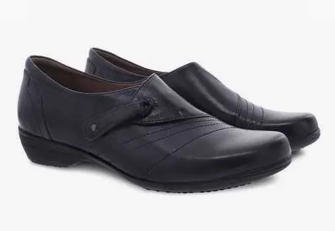 Dansko Navy Franny Burnished Calf Ladies Shoes 5500-550200
