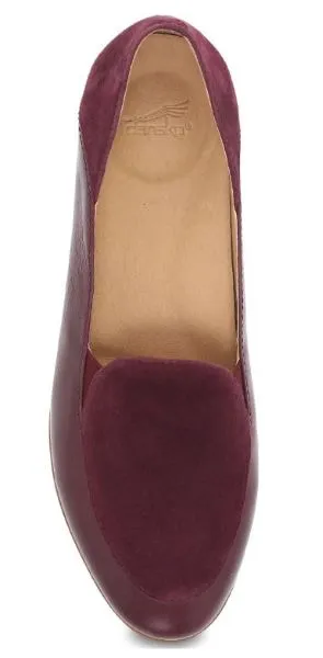 Dansko Wine Glazed Leather Lace Women's Loafers 2040-880600