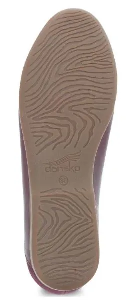 Dansko Wine Glazed Leather Lace Women's Loafers 2040-880600