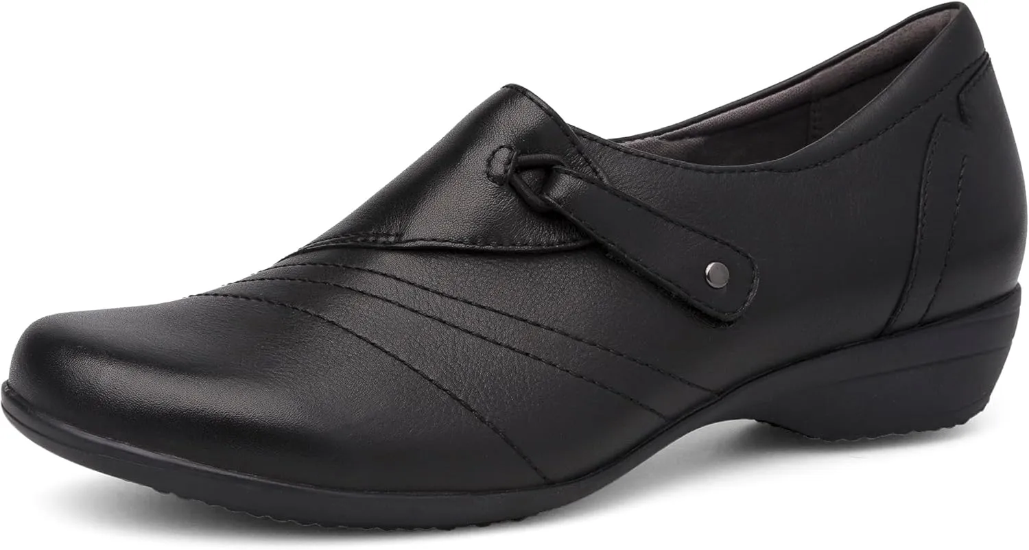 Dansko Womens Franny Black EU 38 (US Women's 7.5-8) Medium