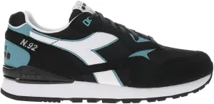 Diadora Mens N.92 Lace Up Sneakers Shoes Casual - Black, Blue