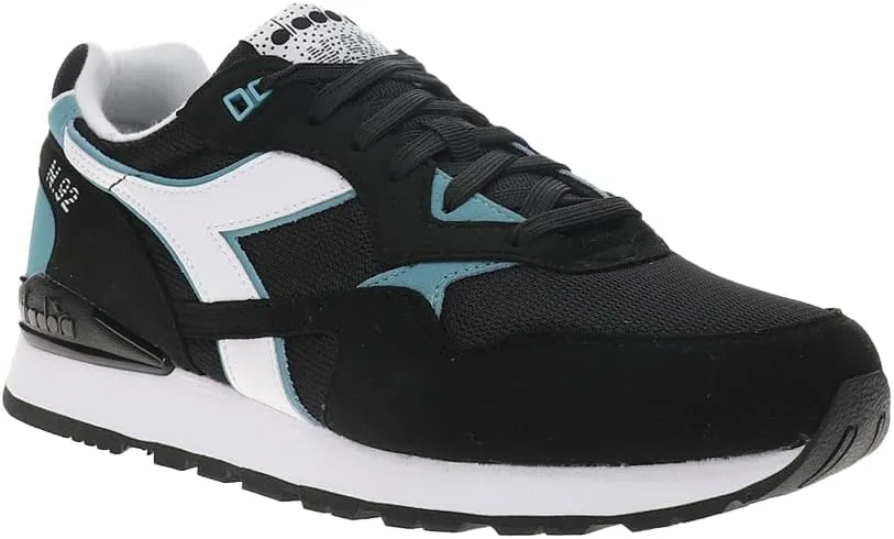 Diadora Mens N.92 Lace Up Sneakers Shoes Casual - Black, Blue