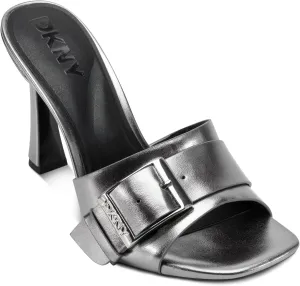 DKNY Women's Clorissa Evening Sandal Mule Heel with Belt Detail Platform