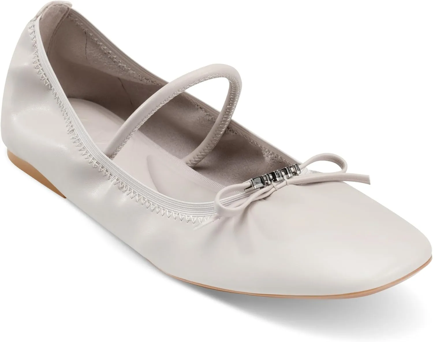 DKNY Women's Dale Ruched Ballet Flat Mule