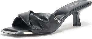 DKNY Women's Jolaine Twist Heel Sandal Mule Heeled