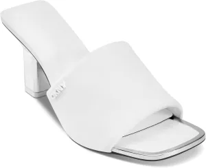 DKNY Women's Kelley Square Toe Heeled Sandal Mule Flat