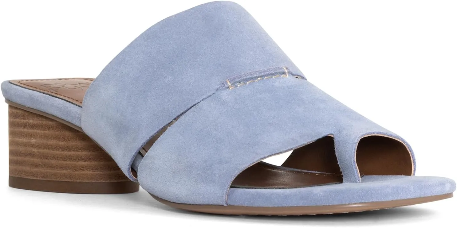 Donald Pliner Women’s MAIDEN Dress Sandals – 1.75” Heel, Comfortable Mule Sandals for Women, Heeled Sandals with Toe Ring, Open Toe Shoes for Women, Slip-On Sandals