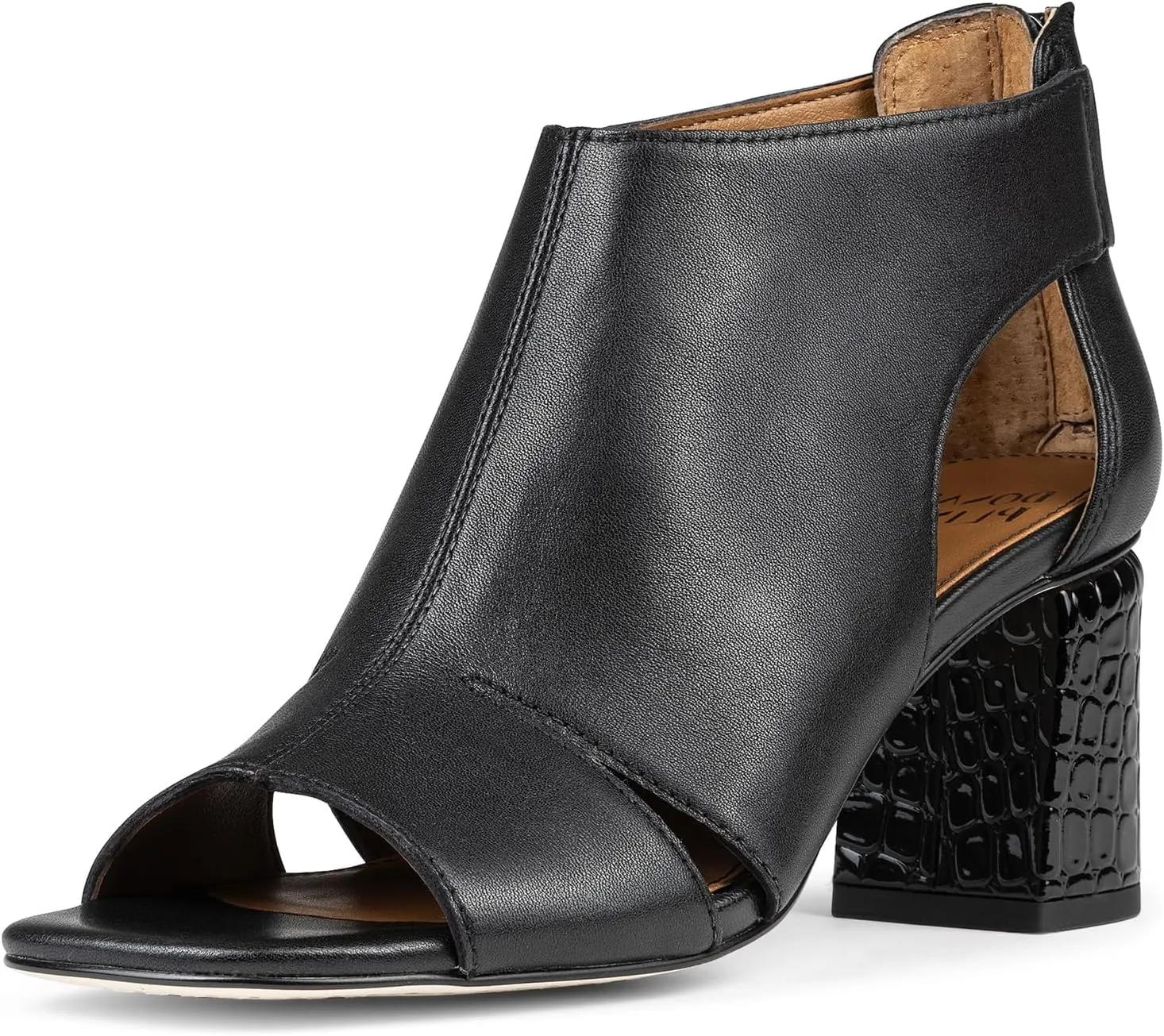 Donald Pliner Women's Perra Heeled Sandal, Black-Suede, 7