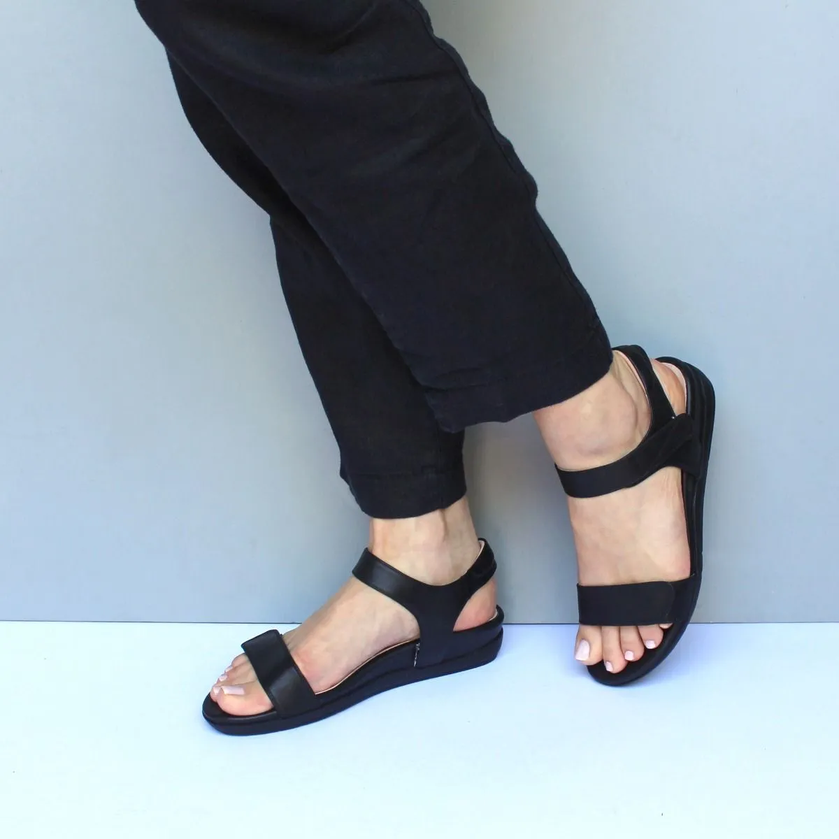 Dr Kong Sally Black Sandals