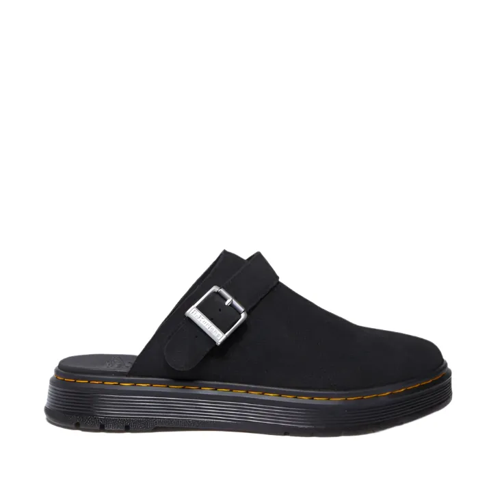 Dr. Martens Brookline Mule Black Bronx Suede