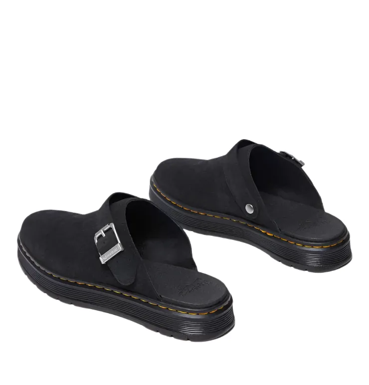Dr. Martens Brookline Mule Black Bronx Suede
