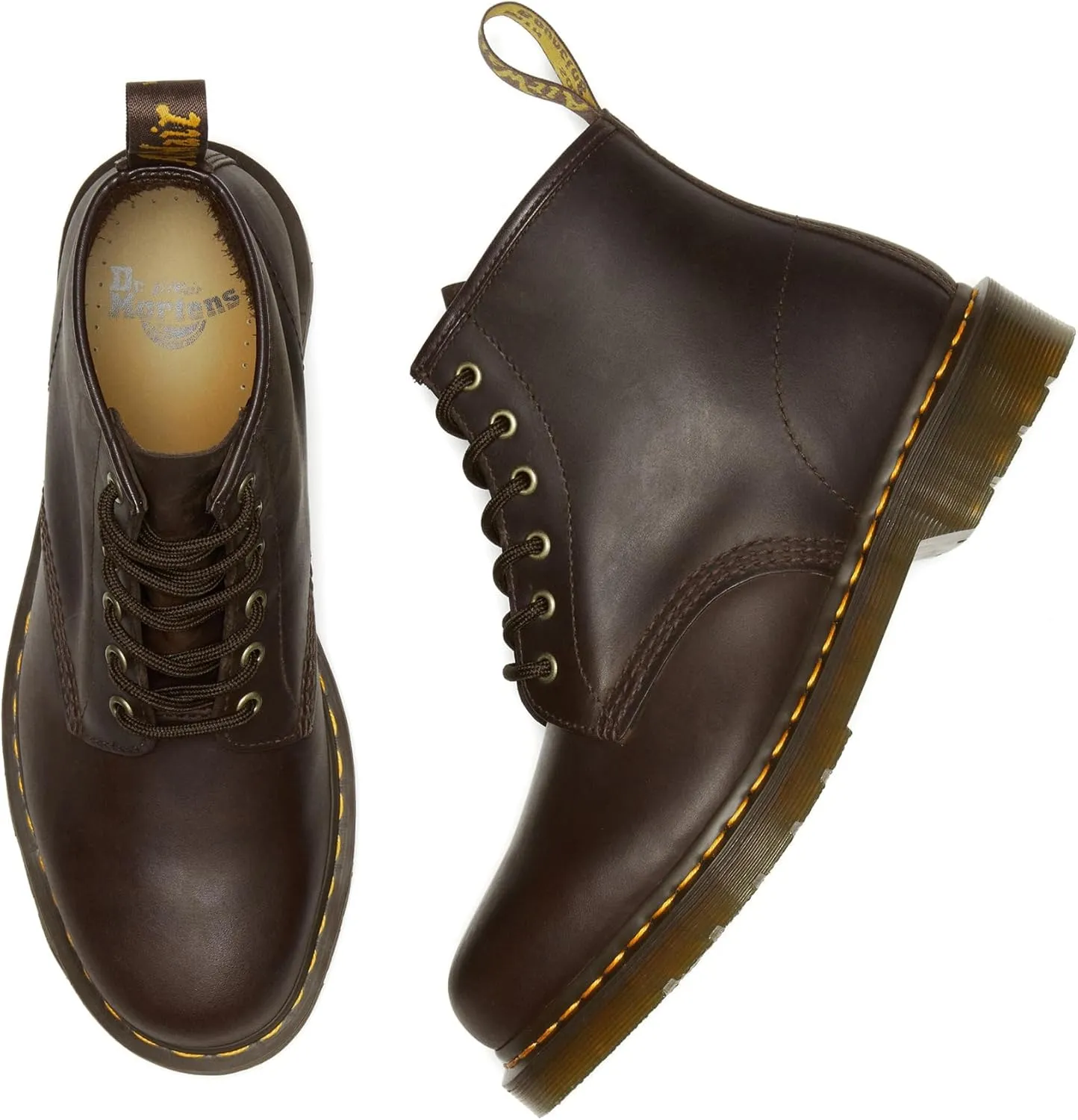 Dr. Martens Unisex-Adult 101 Crazy Horse Leather 6 Eye Boot