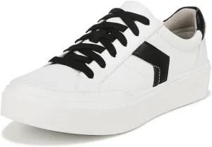 Dr. Scholl's Shoes Womens Madison Lace Sneaker Oxford White/Black Smooth 8 M