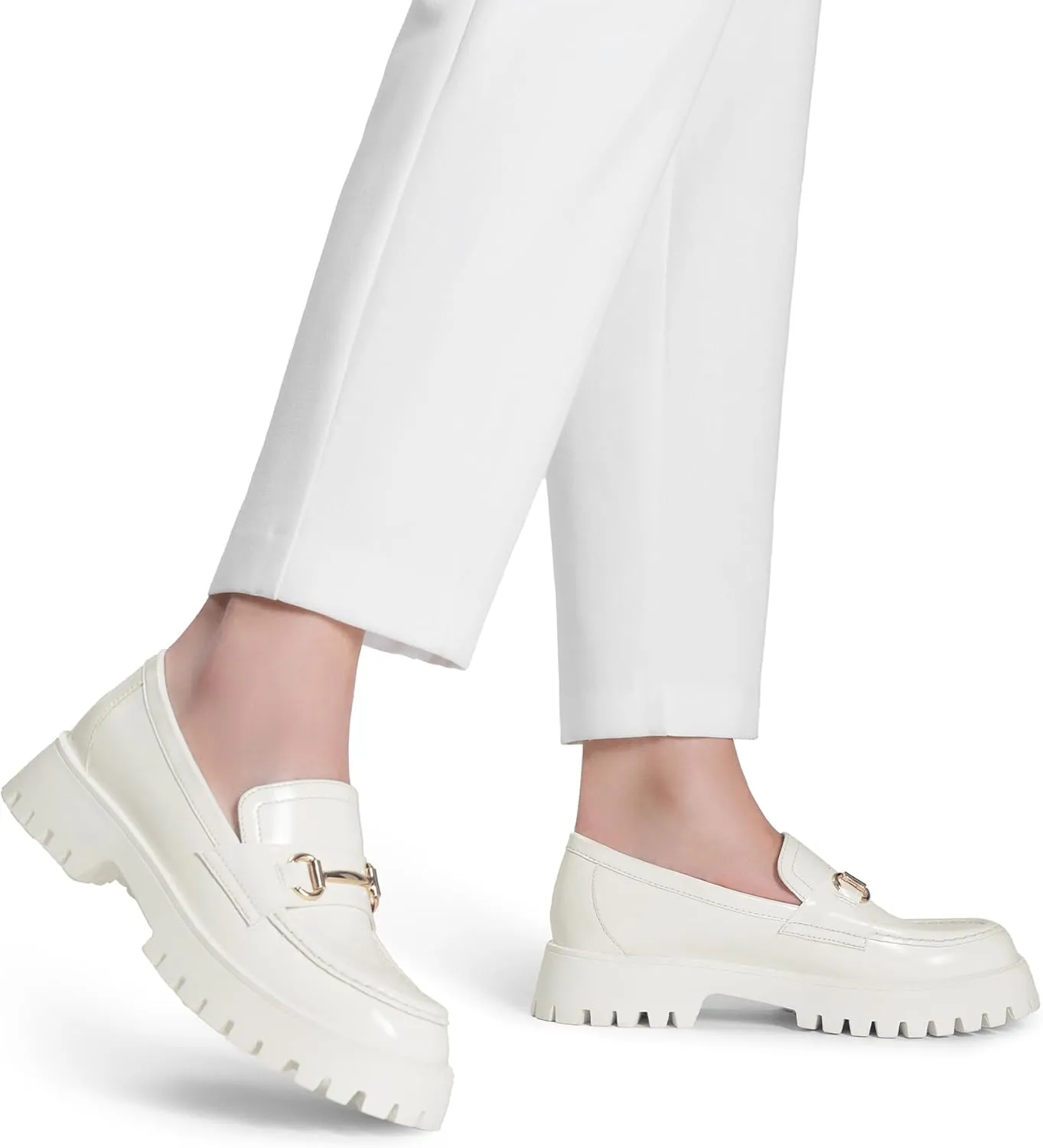 DREAM PAIRS Loafers for Women Platform Chunky Penny Loafer Slip On Casual Dressy Business Shoes with Arch Support