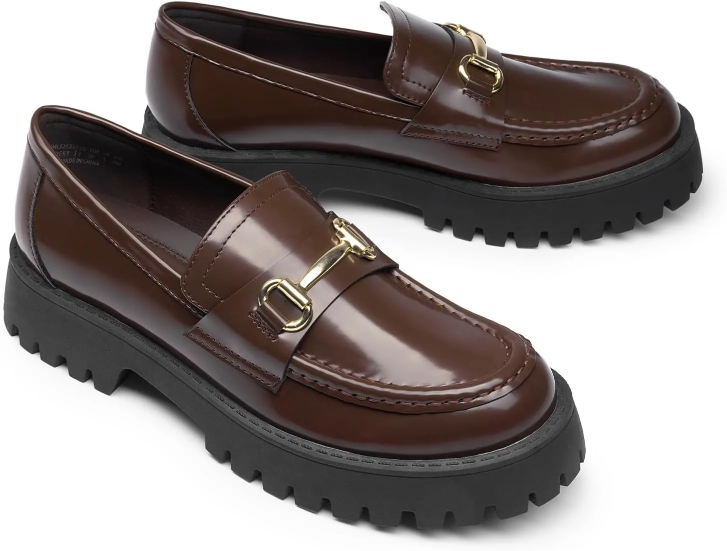 DREAM PAIRS Loafers for Women Platform Chunky Penny Loafer Slip On Casual Dressy Business Shoes with Arch Support