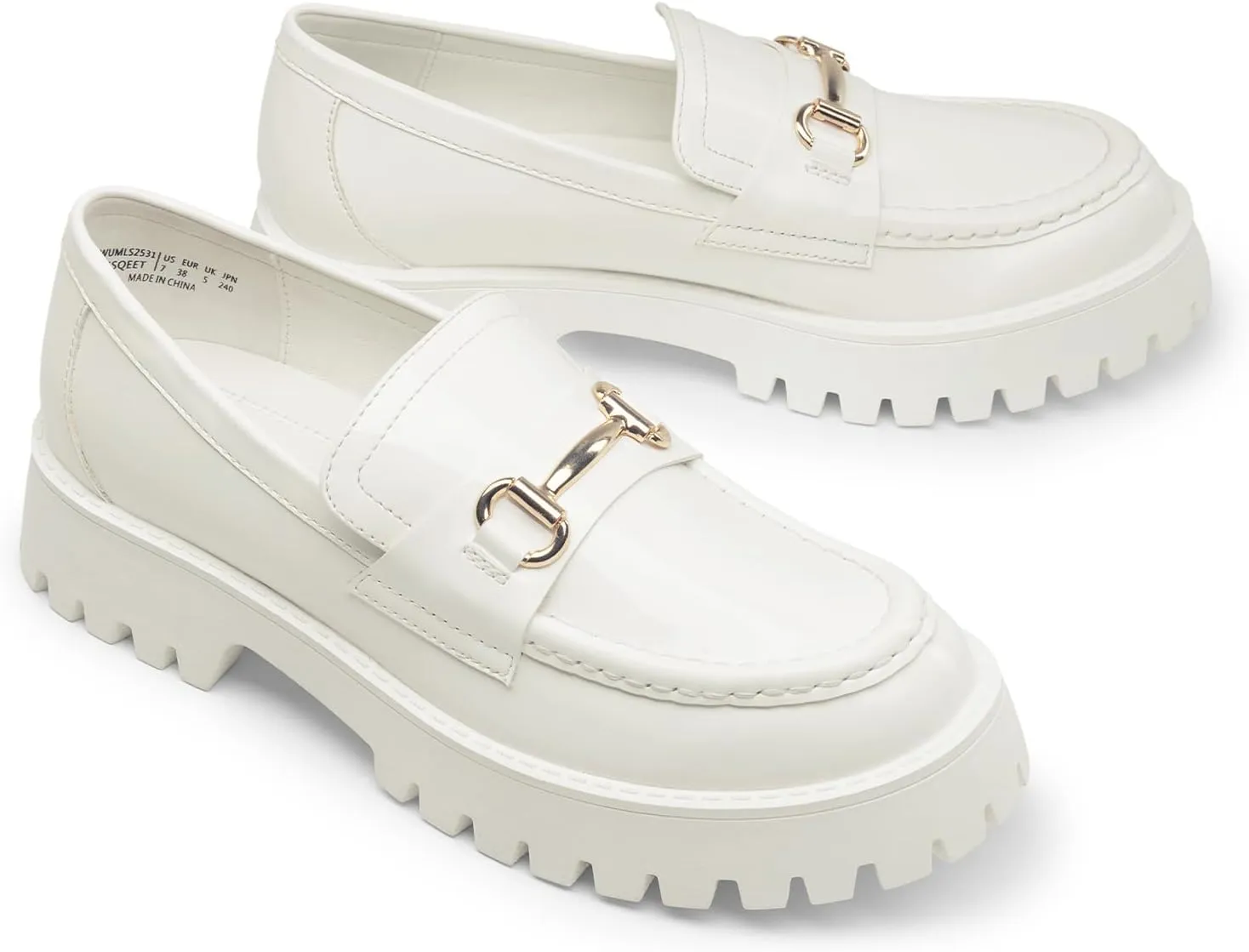 DREAM PAIRS Loafers for Women Platform Chunky Penny Loafer Slip On Casual Dressy Business Shoes with Arch Support