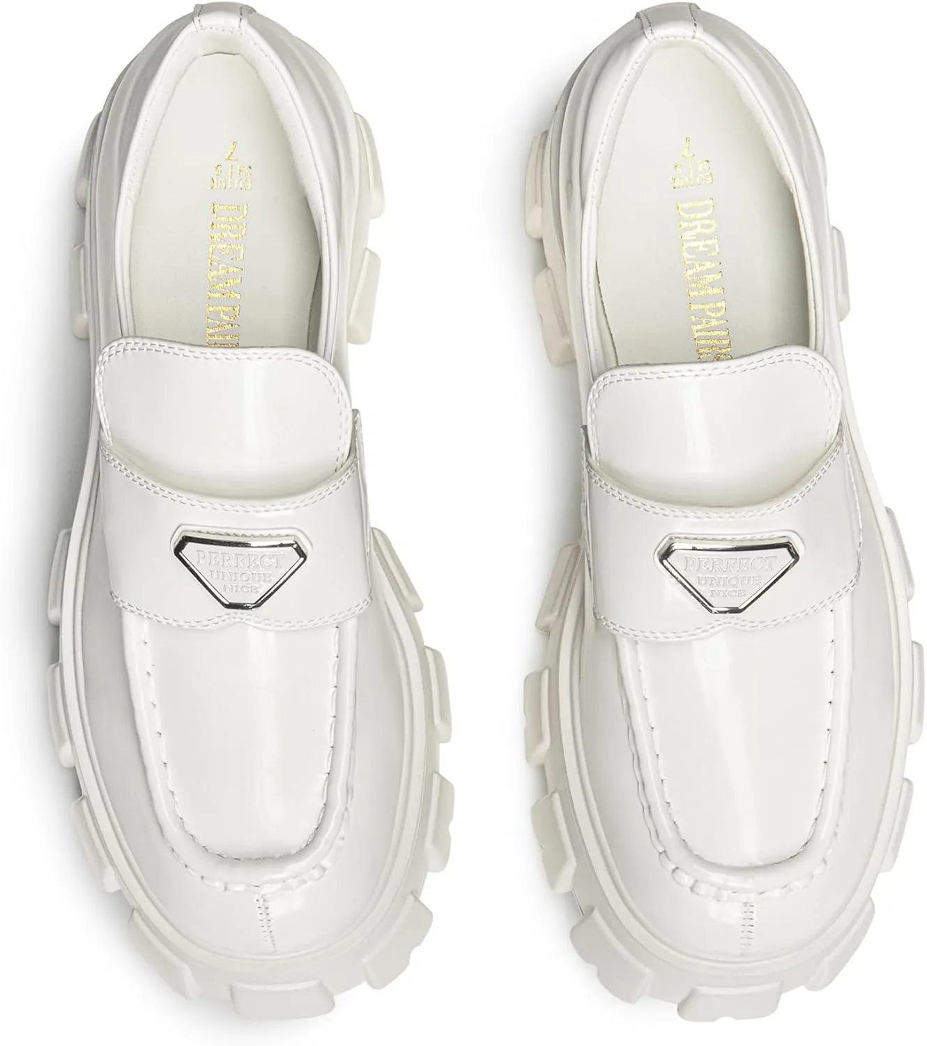 DREAM PAIRS Women's Chunky Loafers Platform Comfortable Slip-On Dressy Business Casual Fashion Outfit Loafer Shoes