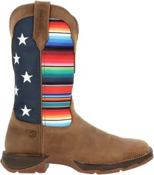 Durango Lady Rebel Women's Dusty Brown Serape Flag Western Boot