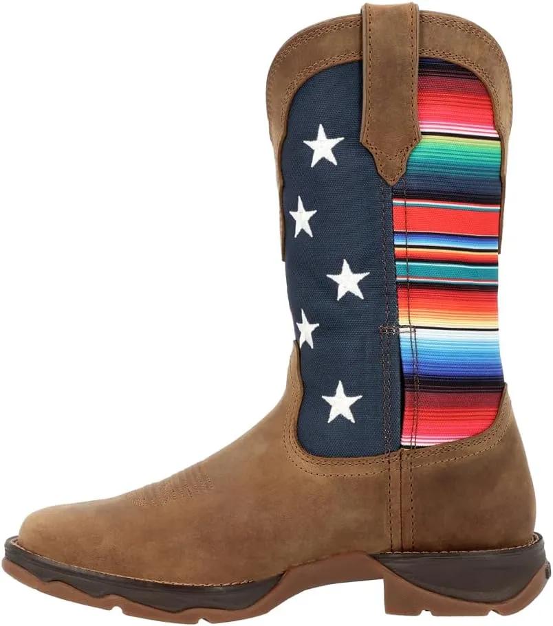 Durango Lady Rebel Women's Dusty Brown Serape Flag Western Boot