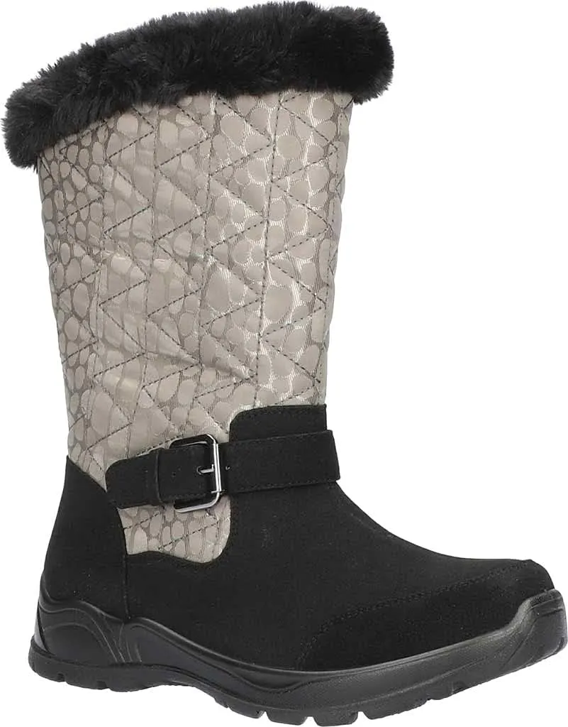 Easy Street Boulder Women's Boot 9 C/D US Leopard-Black-Grey-Suede