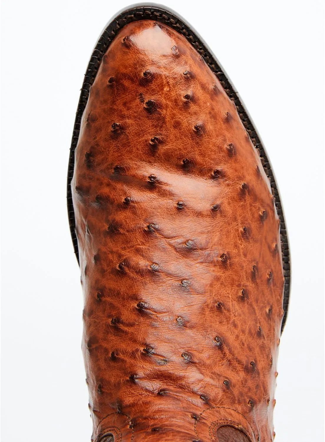 El Dorado Men's Exotic Full-Quill Ostrich Skin Western Boot Round Toe - Ed2477