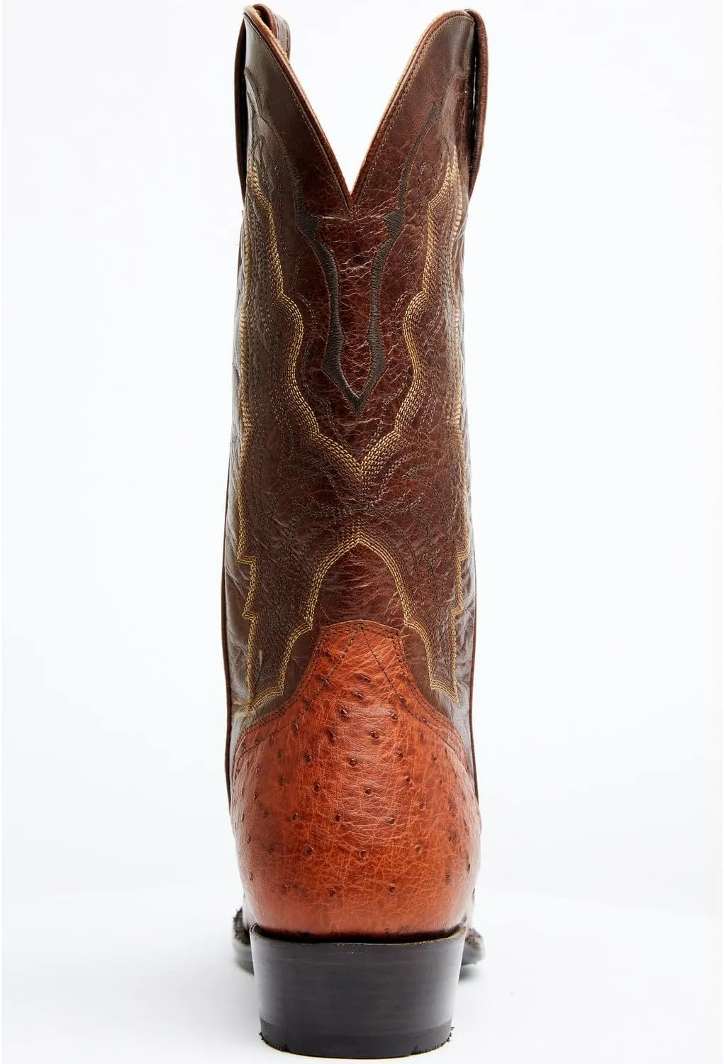 El Dorado Men's Exotic Full-Quill Ostrich Skin Western Boot Round Toe - Ed2477