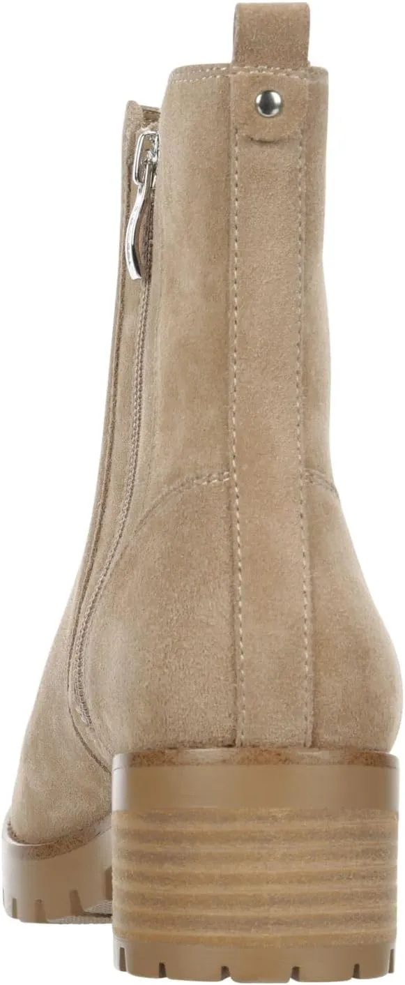 Finley - Women's Casual Slip-On Suede Lug Sole Chelsea Ankle Boots