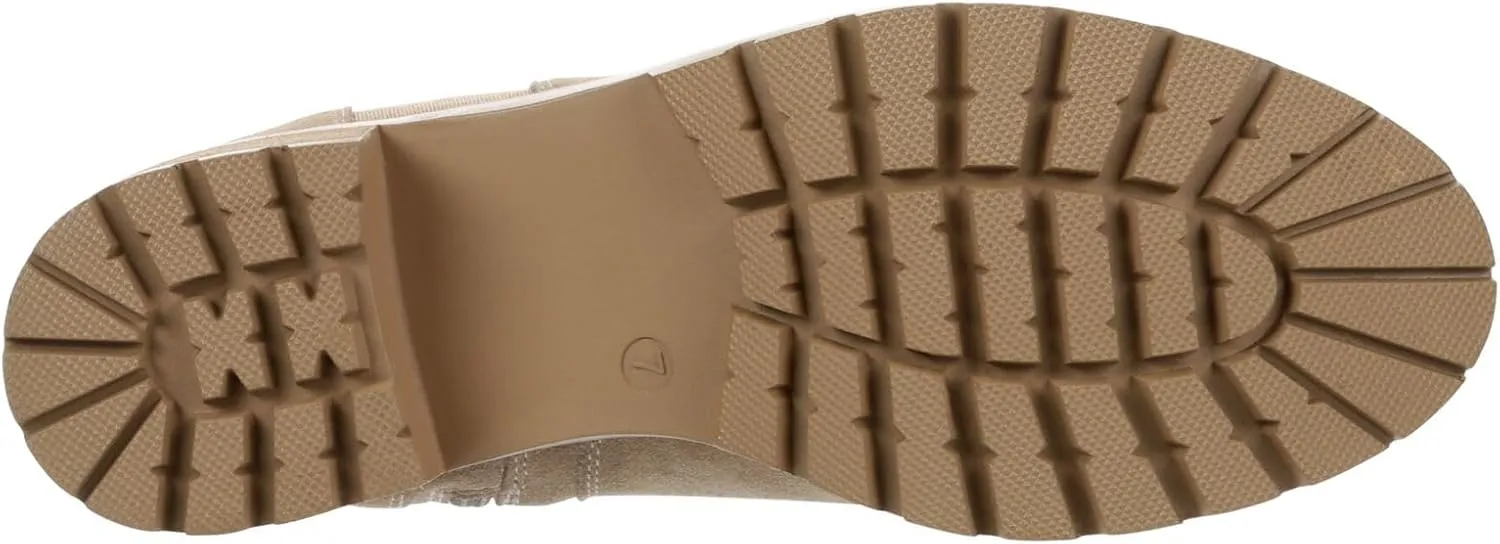 Finley - Women's Casual Slip-On Suede Lug Sole Chelsea Ankle Boots