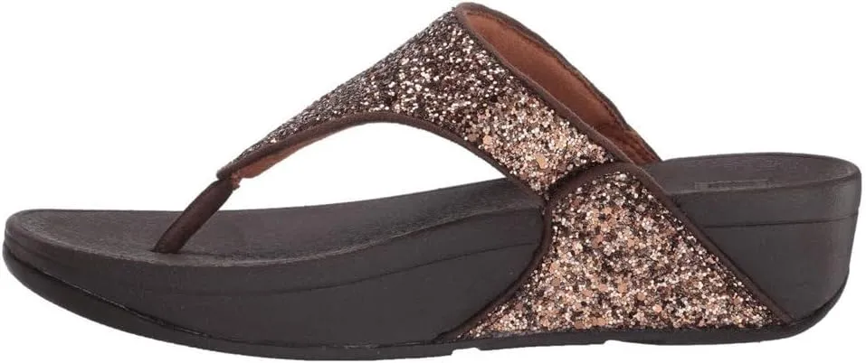 FitFlop Women's Post LULU Glitter Toe-Thongs