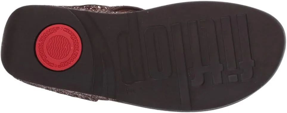 FitFlop Women's Post LULU Glitter Toe-Thongs