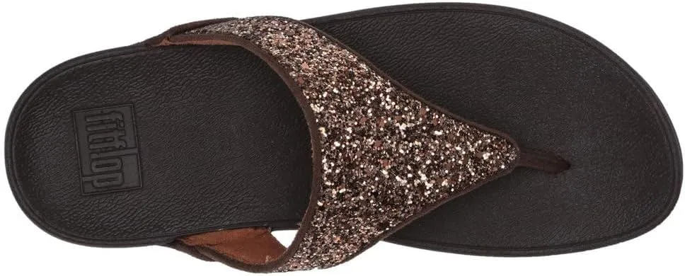 FitFlop Women's Post LULU Glitter Toe-Thongs
