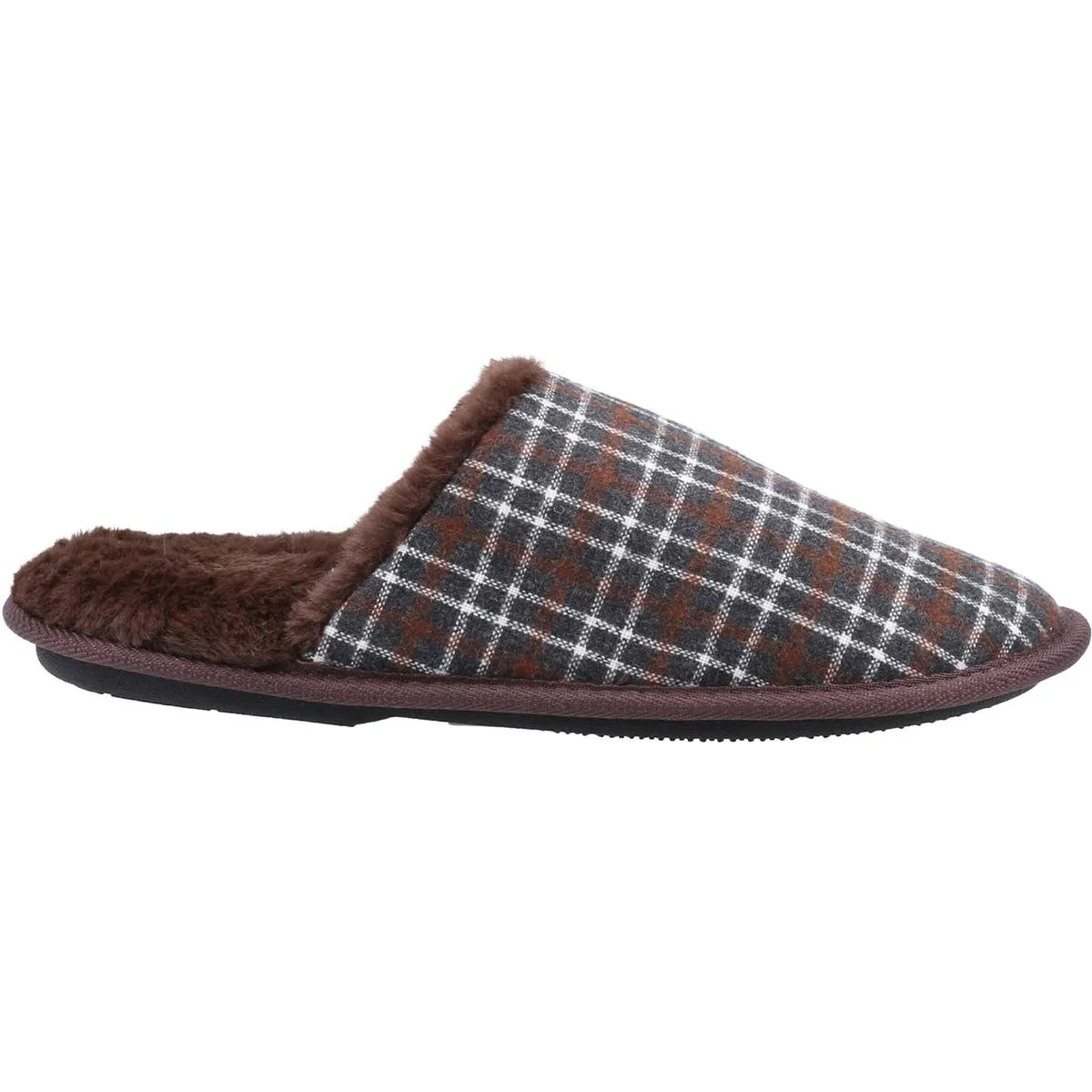 Fleet & Foster Rhys Mule Slipper Brown