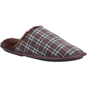 Fleet & Foster Rhys Mule Slipper Brown