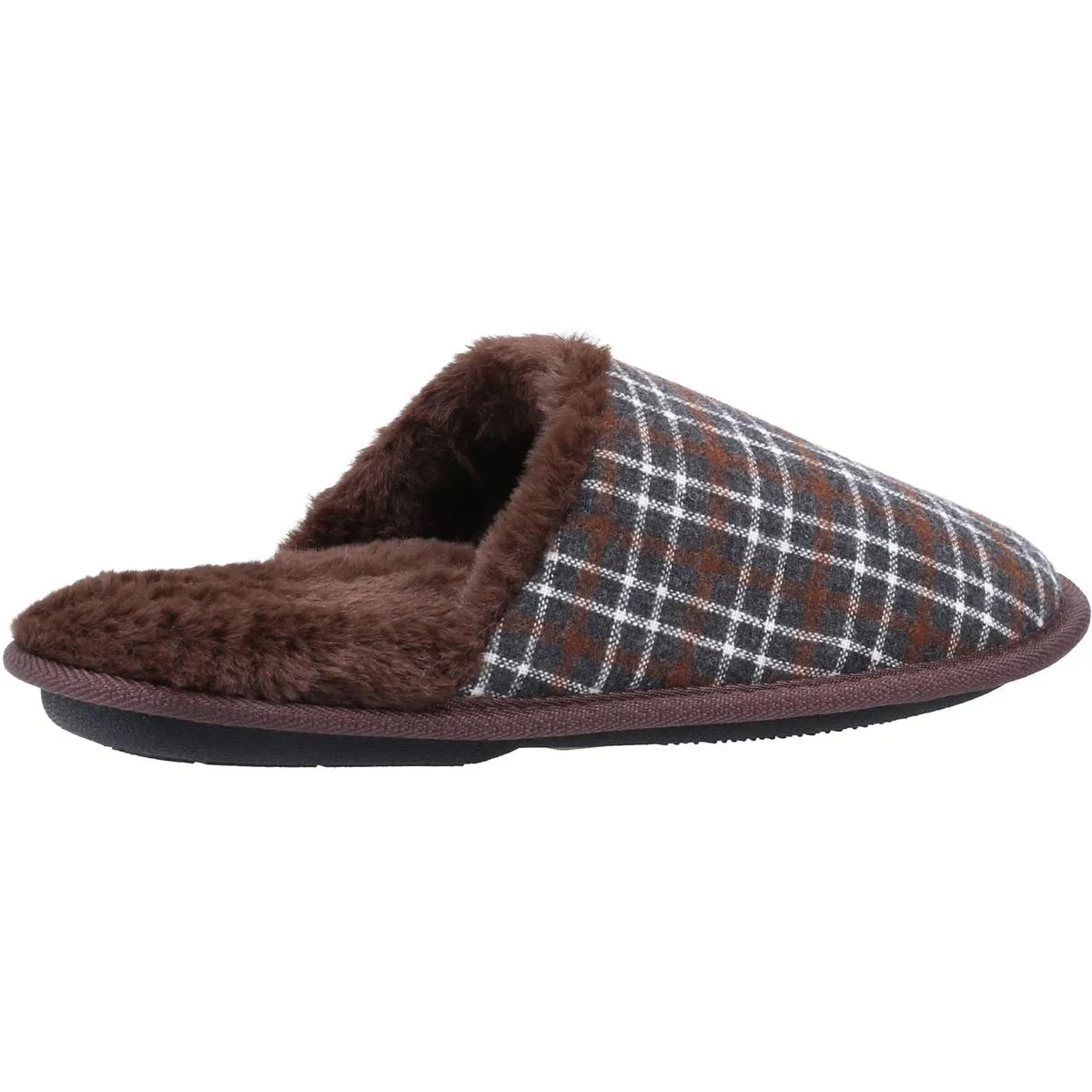 Fleet & Foster Rhys Mule Slipper Brown