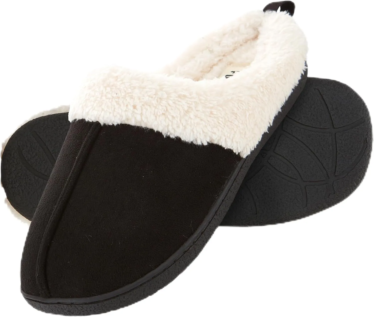 Floopi House Slippers for Women, Fur Lined Clog Womens Slippers Cozy Memory Foam with Indoor & Outdoor Anti Skid Sole