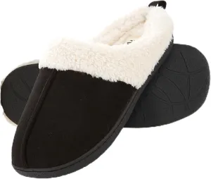Floopi House Slippers for Women, Fur Lined Clog Womens Slippers Cozy Memory Foam with Indoor & Outdoor Anti Skid Sole