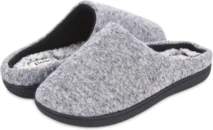 Floopi Slippers for Women Indoor Outdoor Faux Sherpa Fur W/Warm Fleece Lined Clog Slipper W/Memory Foam