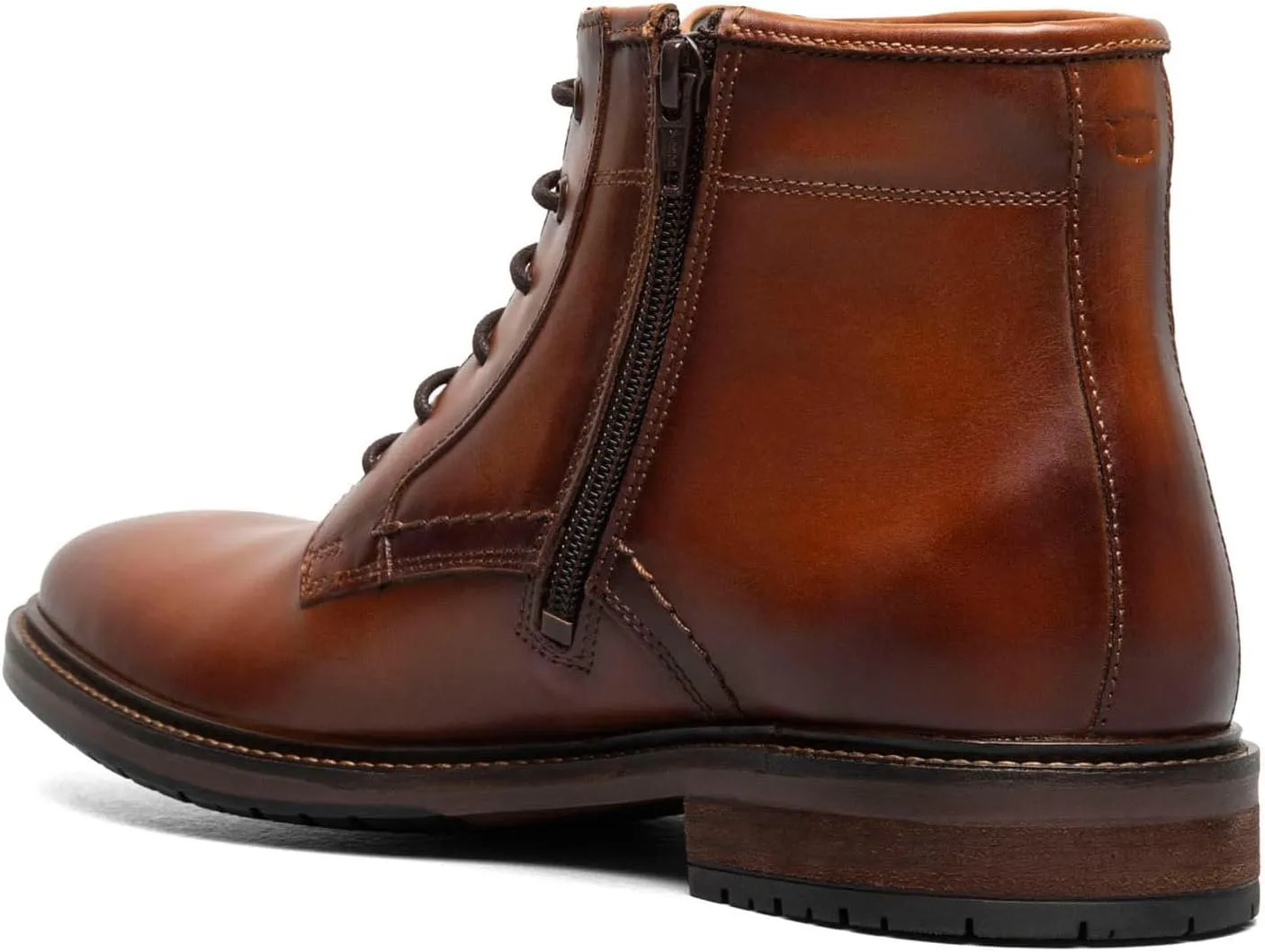 Florsheim Mens, Forge Plain Toe Lace Boot Black
