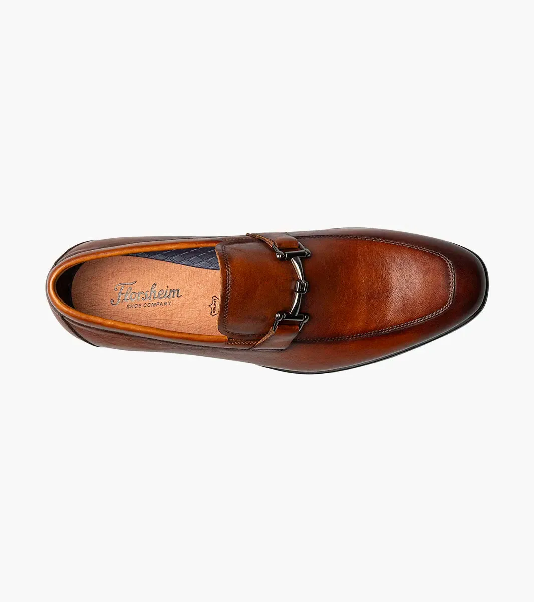 Florsheim Men's Zaffiro Moc Toe Bit Loafer Cognac