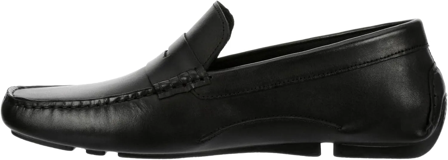 Franco Fortini Daven Penny - Men's Slip-On Moc Toe Dress Leather Penny Loafer