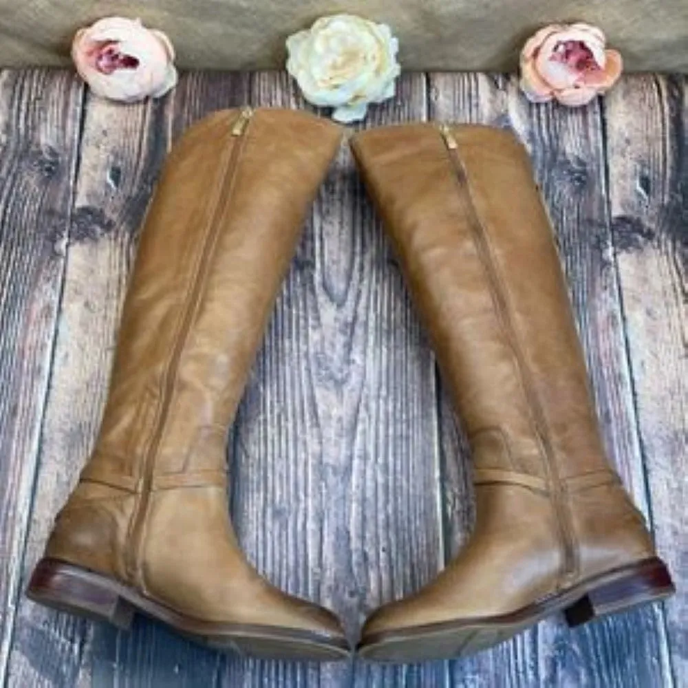 Franco Sarto Cognac(Brown) Haylie Wide Calf Boots 7W-WC