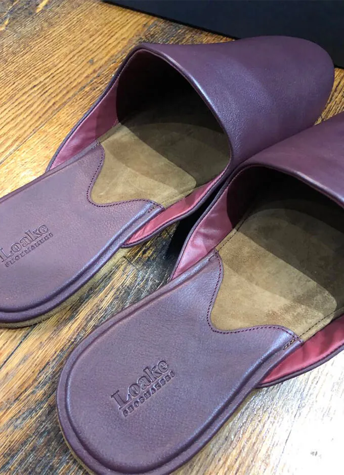 Garrick Slippers | Burgundy